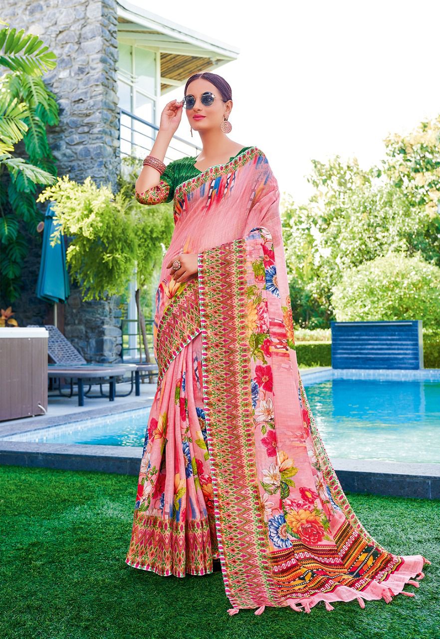Siddharth Digital Meera 1 Fancy Ethnic Wear Wholesale Cotton Sarees
